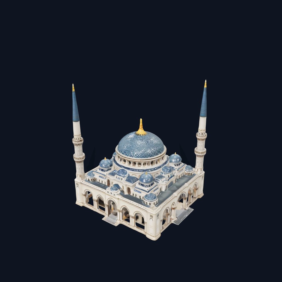 Ornate Mosque Architecture Model Pack